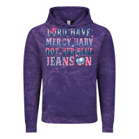Cloud Purple lord have mercy baby got her blue jeans on Vintage Hoodie - NancyCooperArtShop