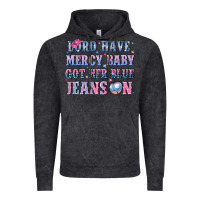 Vintage Black lord have mercy baby got her blue jeans on Vintage Hoodie - NancyCooperArtShop