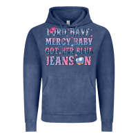Vintage Denim lord have mercy baby got her blue jeans on Vintage Hoodie - NancyCooperArtShop