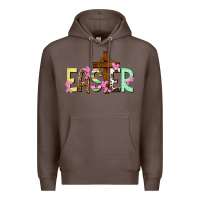 Coffee Easter crown of thorns Easter Day Premium Hoodie - HowdyJamesFarm