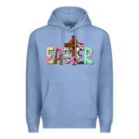 Colony Blue Easter crown of thorns Easter Day Premium Hoodie - HowdyJamesFarm
