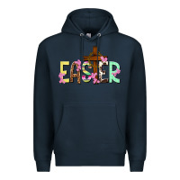Navy Easter crown of thorns Easter Day Premium Hoodie - HowdyJamesFarm