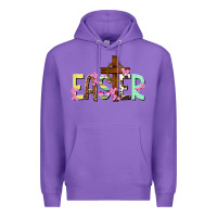 Purple Easter crown of thorns Easter Day Premium Hoodie - HowdyJamesFarm