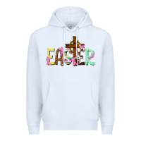 White Easter crown of thorns Easter Day Premium Hoodie - HowdyJamesFarm