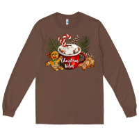 Chestnut christmas vibes hot cocoa Long Sleeve Tee - LillyAllenDesigns