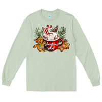 Matcha christmas vibes hot cocoa Long Sleeve Tee - LillyAllenDesigns