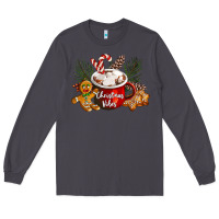 Smoke christmas vibes hot cocoa Long Sleeve Tee - LillyAllenDesigns