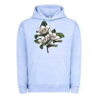 Pigment Grape Ice Magnolia Flower Illustration Urban Hoodie - LillyAllenDesigns