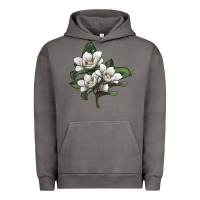 Magnolia Flower Illustration Urban Hoodie | Teevron
