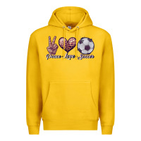 Lemon peace love soccer Premium Hoodie - JahusDesignShop