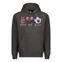 Smoke peace love soccer Premium Hoodie - JahusDesignShop