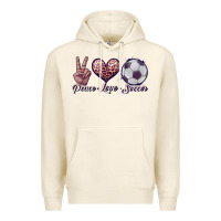 Tofu peace love soccer Premium Hoodie - JahusDesignShop