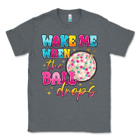 Charcoal Heather wake me when the ball drops Classic Tee - MaliasSmallBusiness