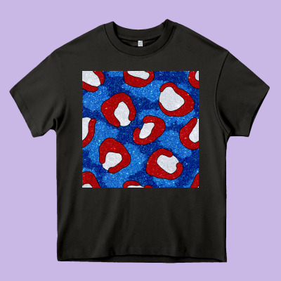Glitter 4th Of July Seamless Pattern 8 Heavy Core Tee Designed By Bundleandbundleshop