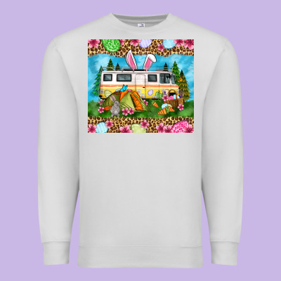 Easter Day Camping Premium Sweatshirt Designed By Oliviacreatesart
