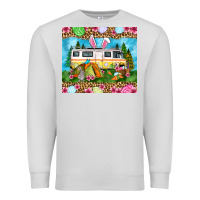 Dove Grey Easter Day camping Premium Sweatshirt - OliviaCreatesArt