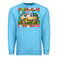 Ocean Blue Easter Day camping Premium Sweatshirt - OliviaCreatesArt