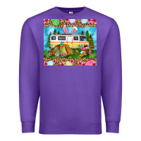 Purple Easter Day camping Premium Sweatshirt - OliviaCreatesArt