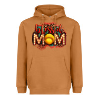 Meerkat blessed softball mom lightbulb letters Heavyweight Hoodie - OliviaCreatesArt