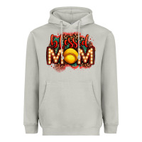 Moon Dust blessed softball mom lightbulb letters Heavyweight Hoodie - OliviaCreatesArt
