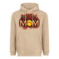 Mushroom blessed softball mom lightbulb letters Heavyweight Hoodie - OliviaCreatesArt