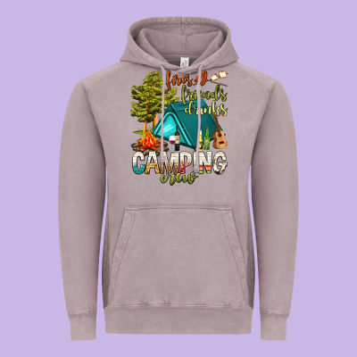 Fires Friends Drinks Camping Crew Vintage Hoodie Designed By Nancycooperartshop