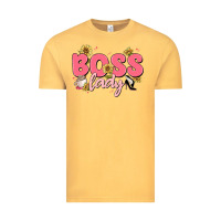 Vintage Mustard boss lady Vintage Tee - MaliasSmallBusiness
