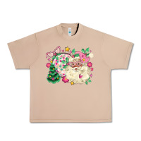 Burro pink santa and disco ball with christmas tree Urban Heavy Tee - MaliasSmallBusiness