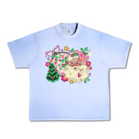 Grape Ice pink santa and disco ball with christmas tree Urban Heavy Tee - MaliasSmallBusiness