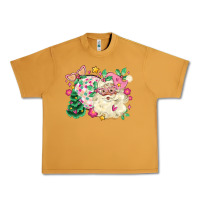 Peanut Butter pink santa and disco ball with christmas tree Urban Heavy Tee - MaliasSmallBusiness