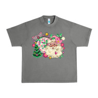 Tornado pink santa and disco ball with christmas tree Urban Heavy Tee - MaliasSmallBusiness