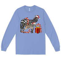 Colony Blue Christmas Zebra Baby And Mama Long Sleeve Tee - LillyAllenDesigns