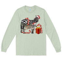 Matcha Christmas Zebra Baby And Mama Long Sleeve Tee - LillyAllenDesigns