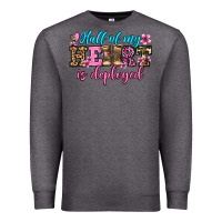 Charcoal Heather half of my haert is deployed olivia Premium Sweatshirt - OliviaCreatesArt