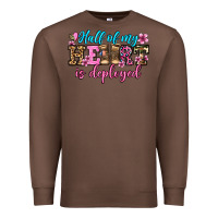 Chestnut half of my haert is deployed olivia Premium Sweatshirt - OliviaCreatesArt