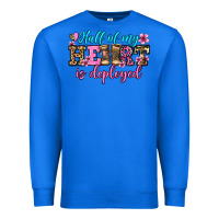 True Royal half of my haert is deployed olivia Premium Sweatshirt - OliviaCreatesArt