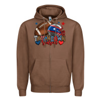 Chestnut Touchdown season American football 4th of july Zipper Hoodie - HowdyJamesFarm