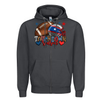 Smoke Touchdown season American football 4th of july Zipper Hoodie - HowdyJamesFarm
