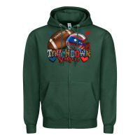 Sports Green Touchdown season American football 4th of july Zipper Hoodie - HowdyJamesFarm
