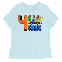Baby Blue Fourth Grade Ladies Tee - RanaPortraitStore