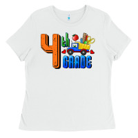 White Fourth Grade Ladies Tee - RanaPortraitStore