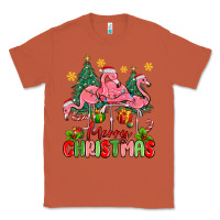 Copper merry christmas flamingos Classic Tee - MaliasSmallBusiness