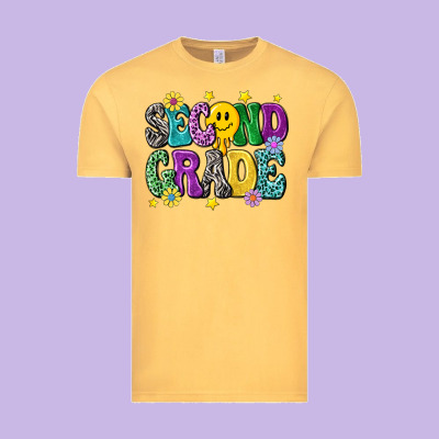 Second Grade Vintage Tee Designed By Nancycooperartshop