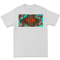Dove Grey western texas and bullskulls with turquoise and leopard licanse plate Premium Tee - Artiststas
