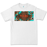 White western texas and bullskulls with turquoise and leopard licanse plate Premium Tee - Artiststas