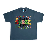 Midnight Navy resting nurse face Urban Heavy Tee - MaliasSmallBusiness