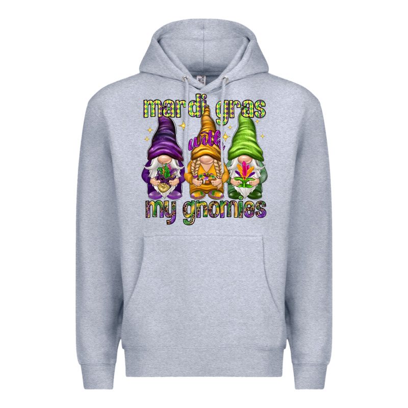 Mardi Gras With My Gnomies Premium Hoodie by HowdyJamesFarm | Teevron