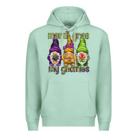 Seafoam Mardi Gras with my gnomies Premium Hoodie - HowdyJamesFarm