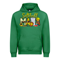 Emerald Softball Mama Urban Hoodie - CowhideDigitalArt