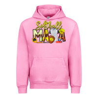 Fuchsia Pink Softball Mama Urban Hoodie - CowhideDigitalArt